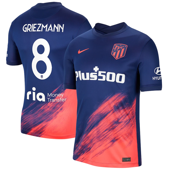 Camiseta Atlético De Madrid Griezmann 8 Segunda Equipación 2021/2022